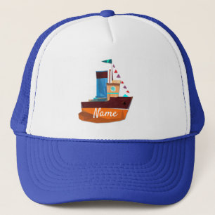 Cute Tiny Tugboat Thunder-Cove Trucker Hat