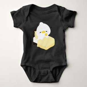Cute Tired Duck Baby Bodysuit