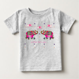 Cute Toddler Artsy Elephant Baby T-Shirt
