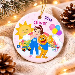 Cute Toddler Birthday Party Keepsake Ceramic Ornament