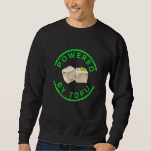 Cute Tofu Vegan Meatless Vegetarian Powered by Tof Sweatshirt