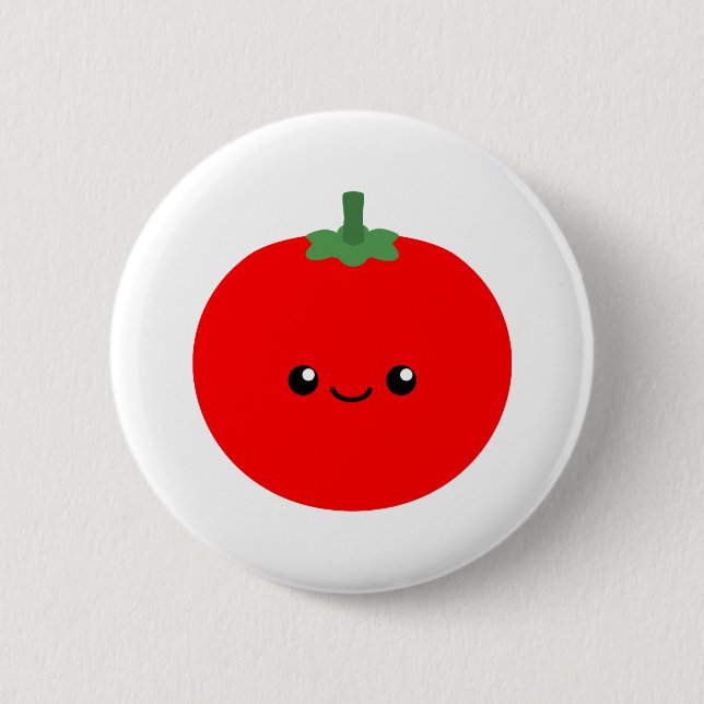 Cute Tomato 2 Inch Round Button (Front)