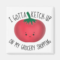 Cute Tomato Ketchup Grocery Shopping