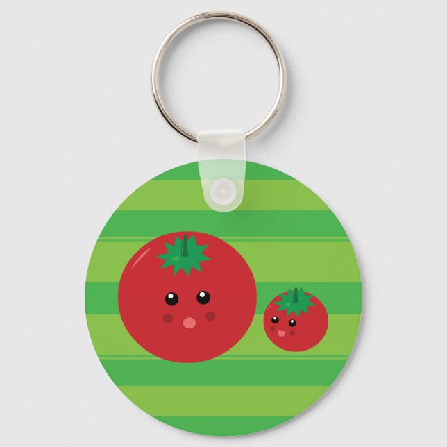 Cute Tomato Keychain (Front)