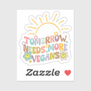 Cute Tomorrow Needs More Vegans, Retro 