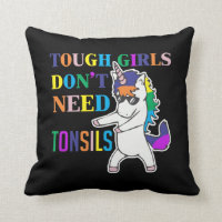 Cute Tonsil Removal Surgery Unicorn Girl Recovery
