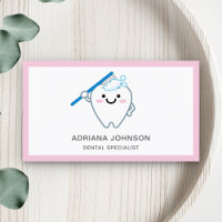 Cute Tooth Brushing with Toothbrush Dentist