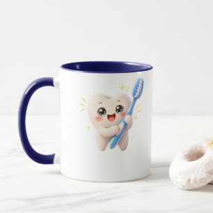 Cute Tooth Character Dental Hygienist Mug