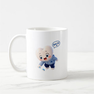 Cute Tooth Character "Got It!" Dental Hygienist Mu Coffee Mug