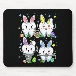 Cute Tooth Dental Squad Dental Assistant Easter Da Mouse Pad
