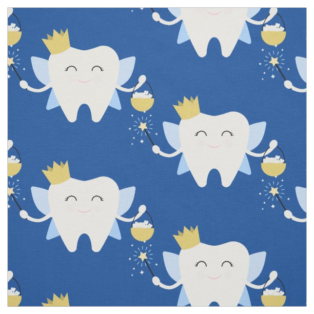 Cute Tooth Fairy Fabric (Swatch)
