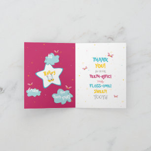 Cute Tooth Fairy Sparkly Magical Funny Pun Card