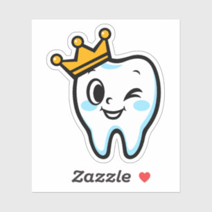 Cute tooth king character