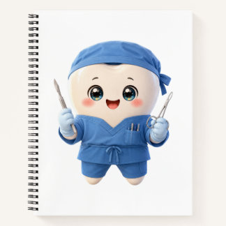 Cute Tooth Surgeon Notebook – Funny Dentist Gift