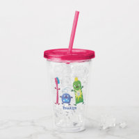 Cute toothbrush toothpaste dental floss cartoon