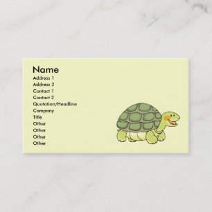 Cute tortoise business card