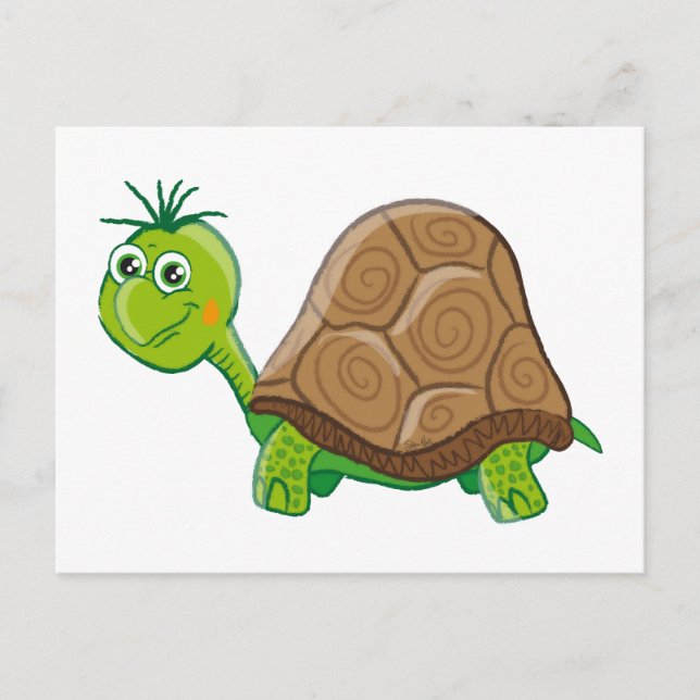 Cute Tortoise - postcard (Front)