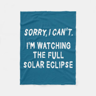 Cute Total Solar Eclipse 4 8 Fleece Blanket