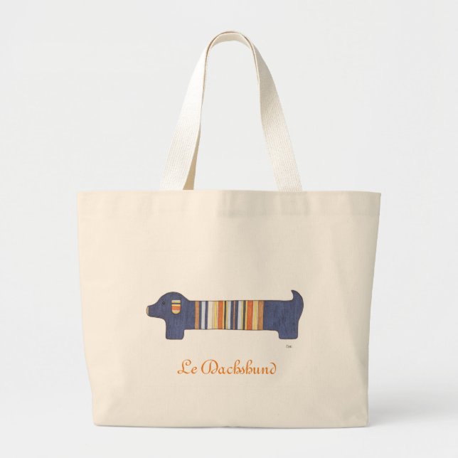 Cute Tote - Le Dachshund  (Front)
