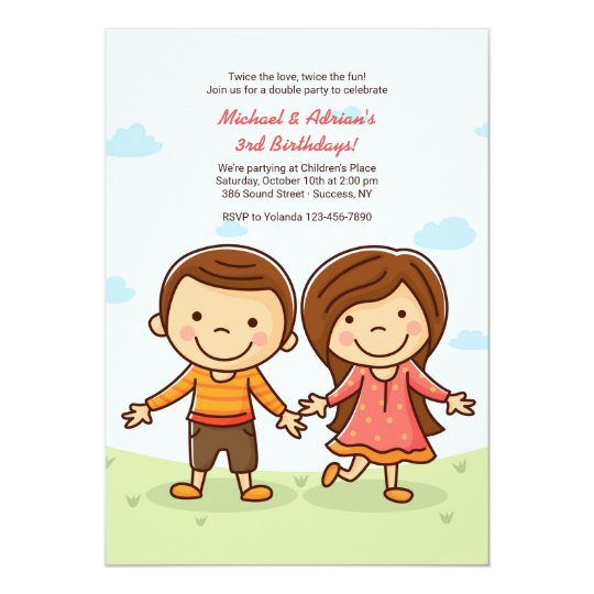 Cute Tots Birthday Invitation