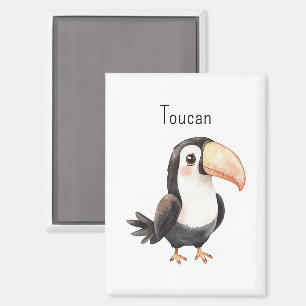 Cute Toucan Bird Animal Magnet