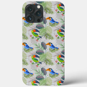 Cute Toucan bird, Everybirdy Pattern, Watercolors iPhone 13 Pro Max Case