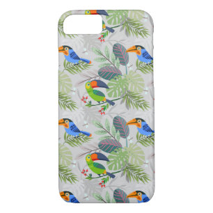 Cute Toucan bird, Everybirdy Pattern, Watercolors Case-Mate iPhone Case