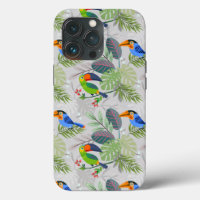 Cute Toucan bird, Everybirdy Pattern, Watercolors