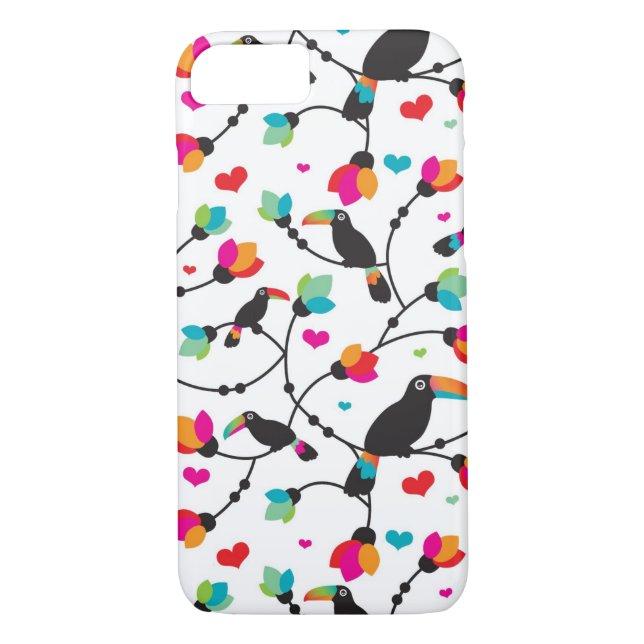 cute toucan bird tropical illustration Case-Mate iPhone case (Back)