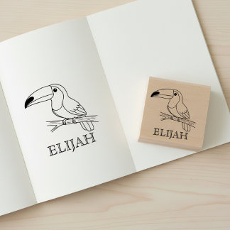 Cute Toucan with Name Stamp