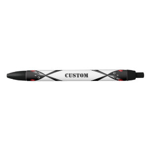 Cute Tough Bunny Boxer Rabbit Black Ink Pen