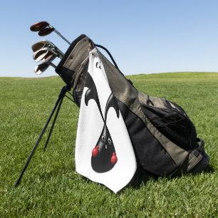 Cute Tough Bunny Boxer Rabbit Golf Towel