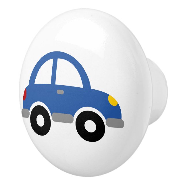 Cute toy car kid's room design custom ceramic knob (Right)