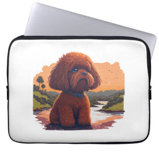 Cute Toy Poodle Laptop Sleeve
