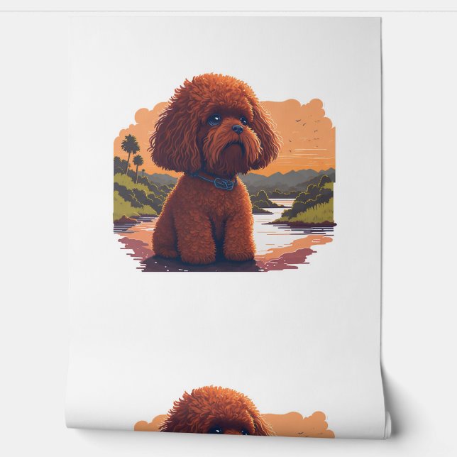 Cute Toy Poodle  Wallpaper (Unrolling)