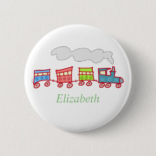 Cute Toy Train 2 Inch Round Button