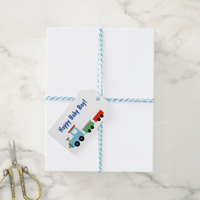 Cute Toy Train Gift Tags (With Twine)