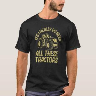 Cute Tractor Designs For Men Women Farm Truck Driv T-Shirt