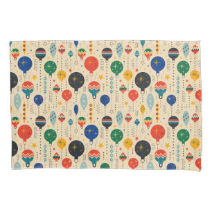 Cute traditional Chistmas pattern Retro Ornaments Pillowcase