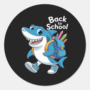 Cute Tralalero Tralala Italian Brainrot Back To Classic Round Sticker