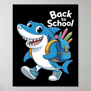 Cute Tralalero Tralala Italian Brainrot Back To Poster