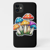 Cute Transparent Mushroom Illustration