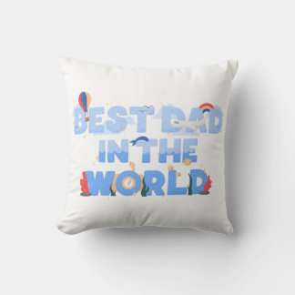 Cute Travel Theme Father pillow