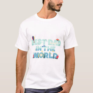 Cute Travel Theme Father T-Shirt