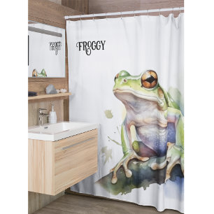 cute tree frog sitting on a branch customizable
