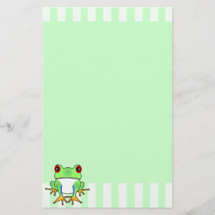 Cute Tree Frog Stationery
