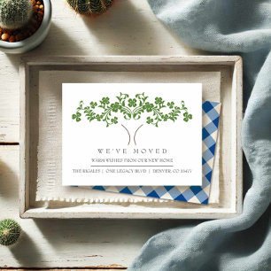 Cute Tree New Home Moving Faire-part