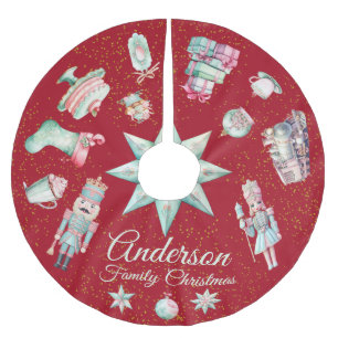 Cute Tree Skirt with Holiday Designs