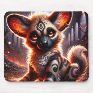 Cute Trendy African Wild Dog | Anime Mousepad