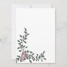 Cute Trendy Girly Flower Vine Pink Gem Crystal